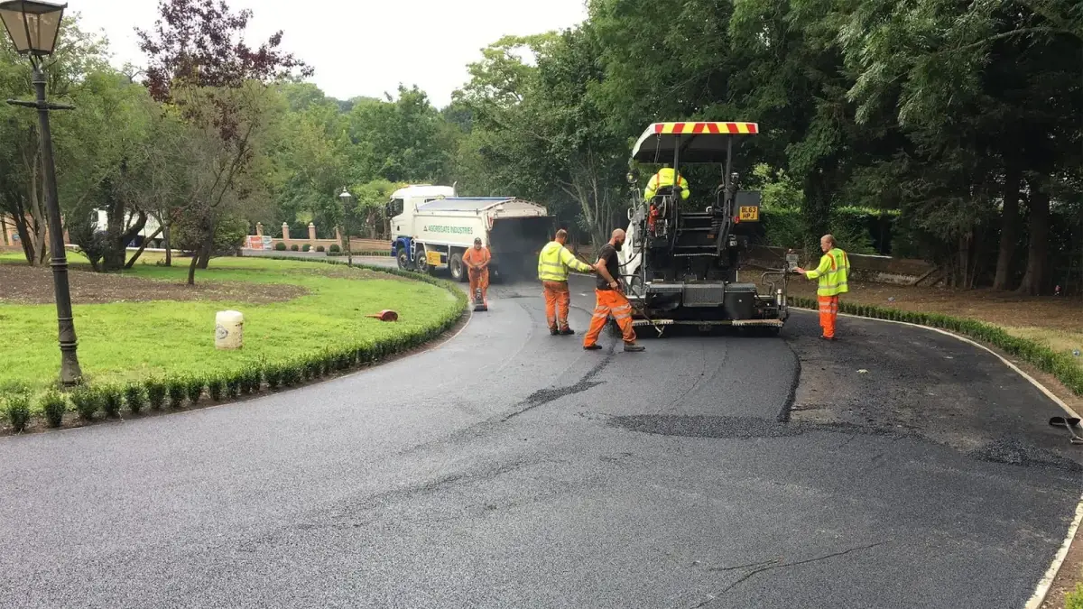 Road resurfacing north east