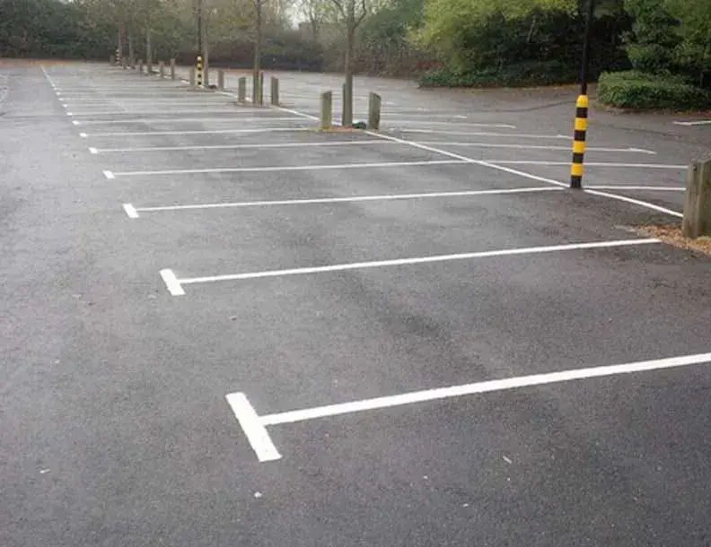 Car park line marking
