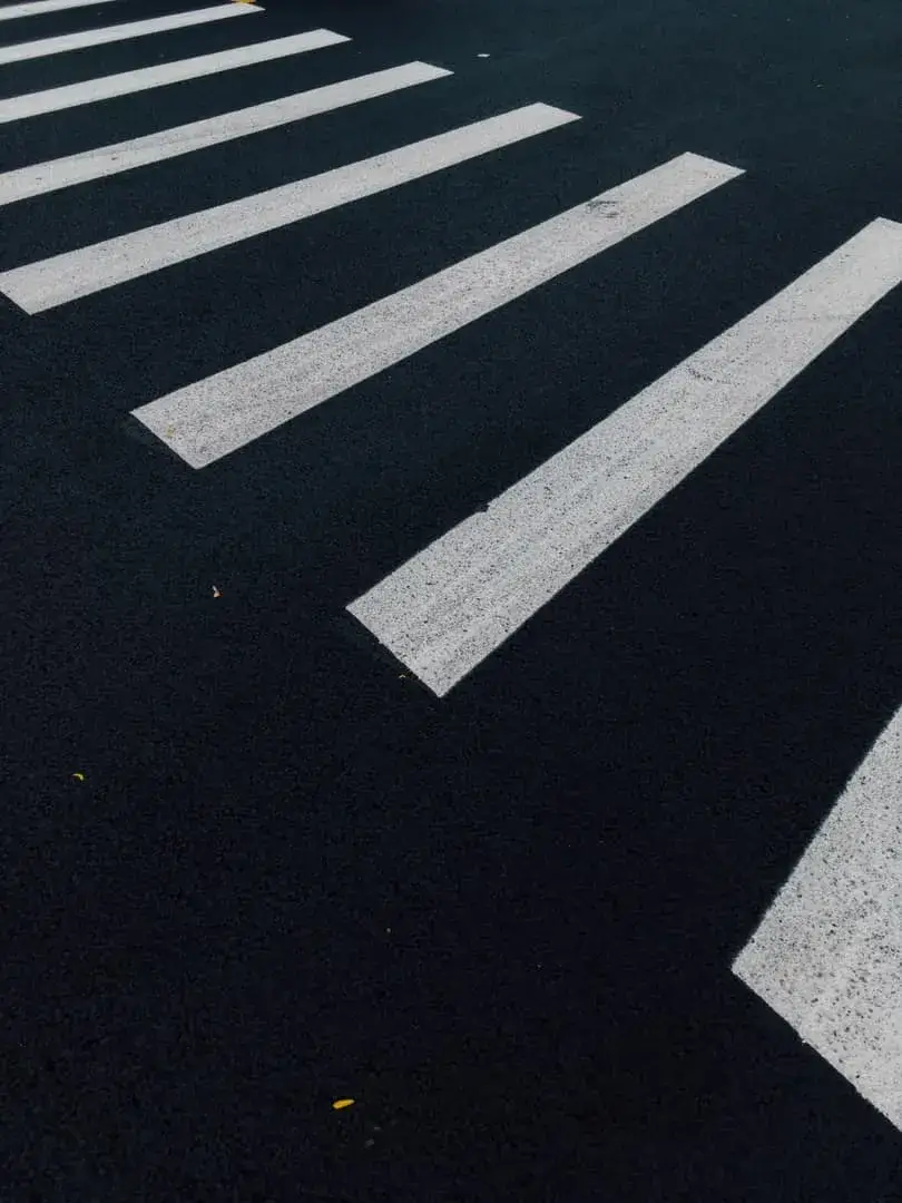 Road surface line markings