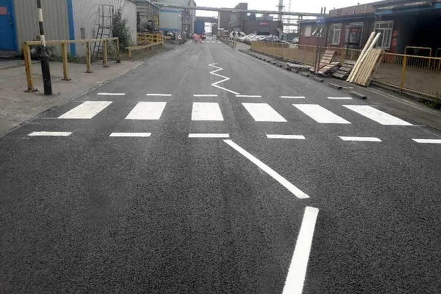 Completed line marking by Welch Surfacing